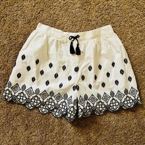 Stylish Blue and White Shorts